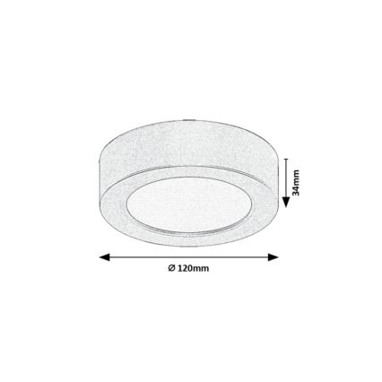 Rabalux - LED Φωτιστικό οροφής μπάνιου LED/7W/230V διάμ. 12 cm IP44 λευκό