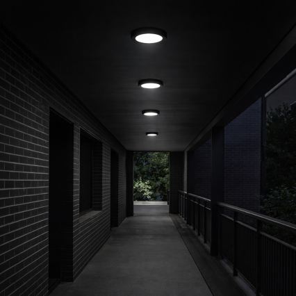 Rabalux - LED Φωτιστικό οροφής μπάνιου LED/24W/230V Ø 22 cm IP44 μαύρο