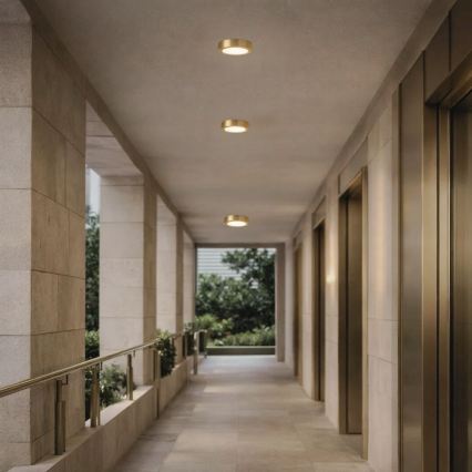 Rabalux - Φωτιστικό οροφής μπάνιου LED/7W/230V Ø 12 εκ. IP44 χρυσό