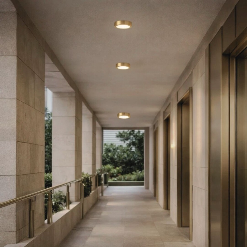 Rabalux - Φωτιστικό οροφής μπάνιου LED/7W/230V Ø 12 εκ. IP44 χρυσό