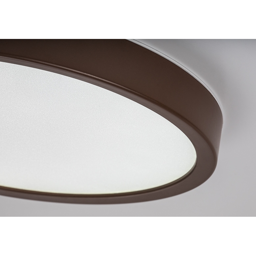 Rabalux - LED φωτιστικό οροφής για μπάνιο LED/18W/230V 3000/4000/6000K διάμ. 29 cm IP44 καφέ