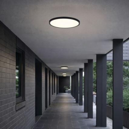 Rabalux - Φωτιστικό οροφής LED για μπάνιο LED/18W/230V 3000/4000/6000K Ø 29 cm IP44 μαύρο