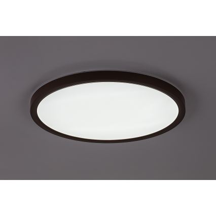 Rabalux - LED φωτιστικό οροφής μπάνιου LED/24W/230V 3000/4000/6000K διάμ. 40 cm IP44 καφέ