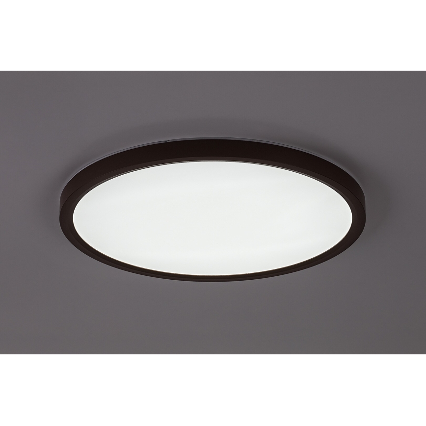 Rabalux - LED φωτιστικό οροφής μπάνιου LED/24W/230V 3000/4000/6000K διάμ. 40 cm IP44 καφέ