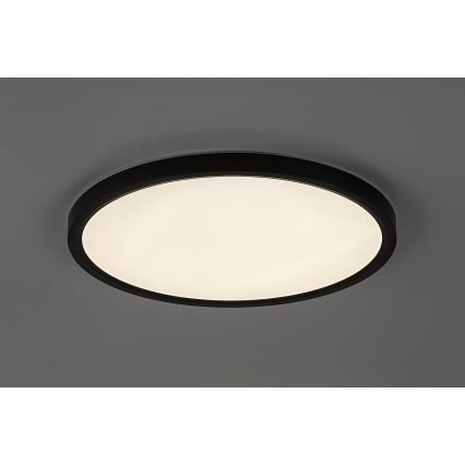 Rabalux - Φωτιστικό οροφής LED για μπάνιο, 24W/230V, 3000/4000/6000K, διάμ. 40 cm, IP44, μαύρο