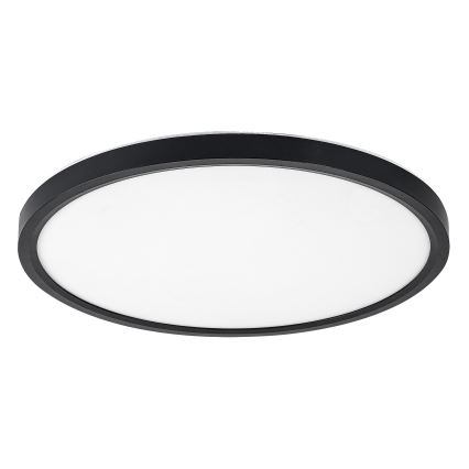 Rabalux - Φωτιστικό οροφής LED για μπάνιο, 24W/230V, 3000/4000/6000K, διάμ. 40 cm, IP44, μαύρο