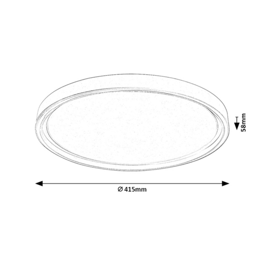 Rabalux - Ρυθμιζόμενο φωτιστικό οροφής LED/31W/230V IP40 3000-6500K Ø 41,5 cm + τηλεχειριστήριο