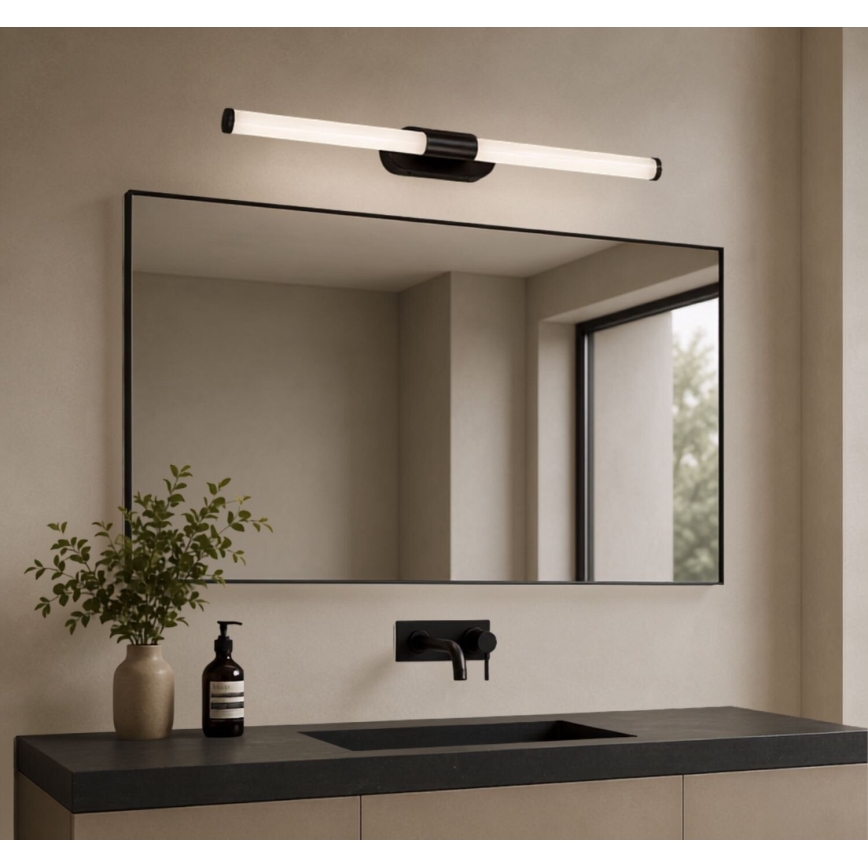 Rabalux - Φωτιστικό καθρέφτη μπάνιου LED/8W/230V IP44 60 cm μαύρο