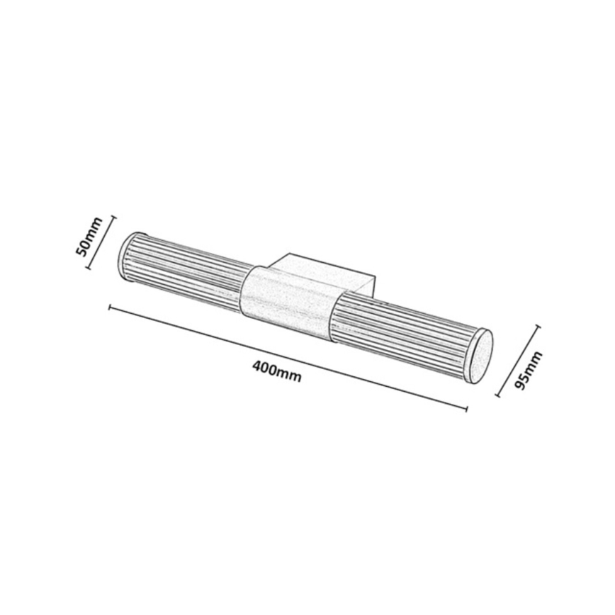 Rabalux - Φωτιστικό καθρέφτη μπάνιου LED/8W/230V IP44 40 cm χρυσό