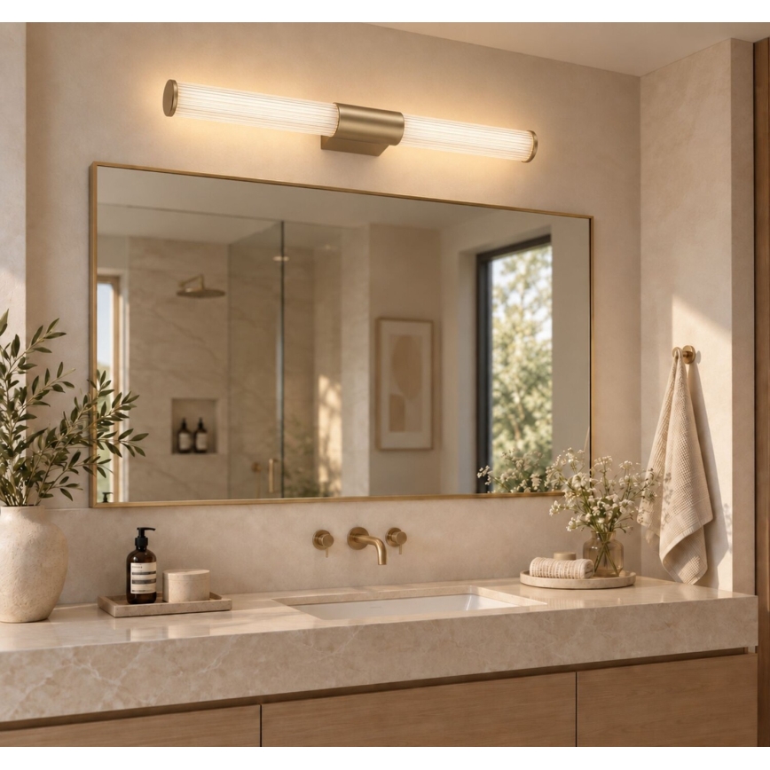 Rabalux - LED φωτισμός καθρέφτη μπάνιου LED/15W/230V IP44 60 cm χρυσός