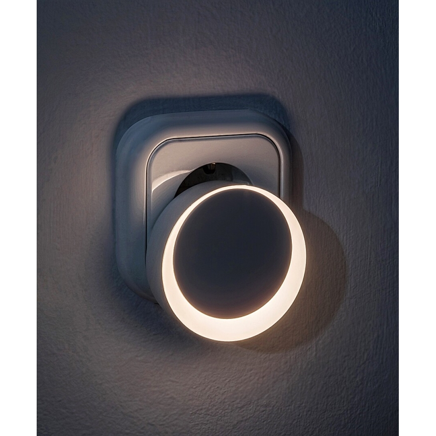 Rabalux - Φωτάκι νυκτός πρίζας LED με αισθητήρα σούρουπου LED/0,3W/230V 3000K