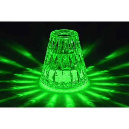 Rabalux - Φωτιστικό γραφείου LED RGB ρυθμιζόμενης έντασης με επαναφορτιζόμενη μπαταρία LED/2W/5V/3xAAA 3000K