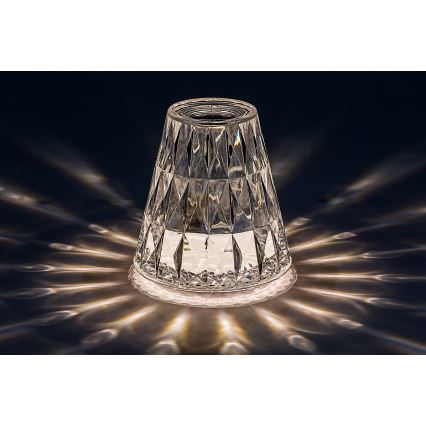 Rabalux - LED RGB Dimmable επαναφορτιζόμενο επιτραπέζιο φωτιστικό	 LED/2W/5V 3000K