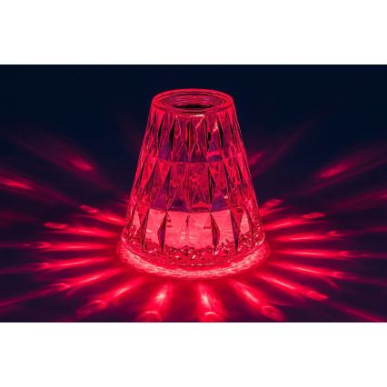 Rabalux - LED RGB Dimmable επαναφορτιζόμενο επιτραπέζιο φωτιστικό	 LED/2W/5V 3000K