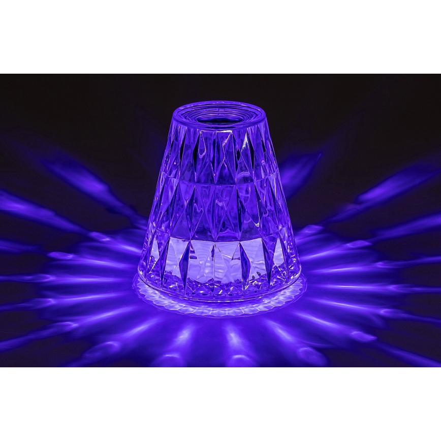 Rabalux - LED RGB Dimmable επαναφορτιζόμενο επιτραπέζιο φωτιστικό	 LED/2W/5V 3000K