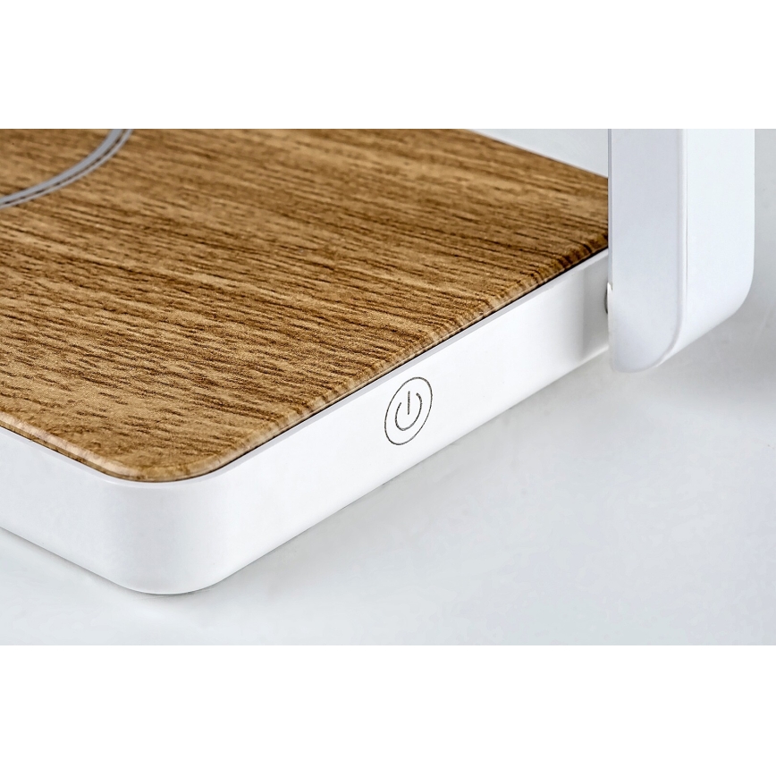 Rabalux - Επιτραπέζια λάμπα dimming LED με ένα wireless charger LED/4W/5V 3000K