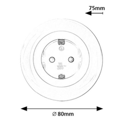 Rabalux - LED RGB Πρίζα with lighting LED/0,54W/230V 3000K