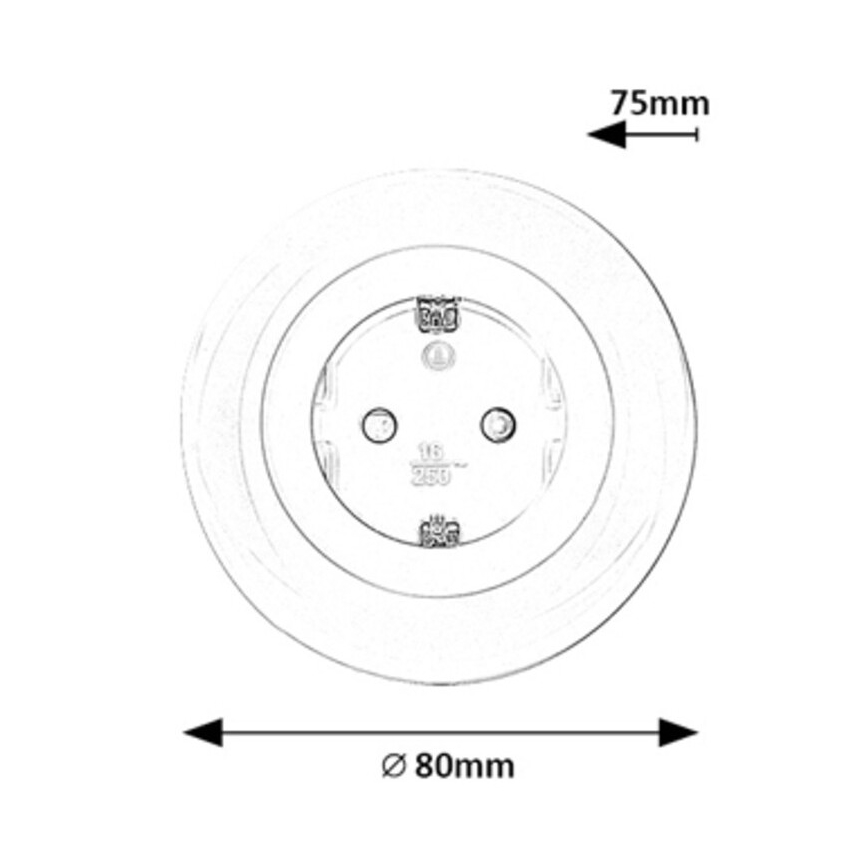 Rabalux - LED RGB Πρίζα with lighting LED/0,54W/230V 3000K
