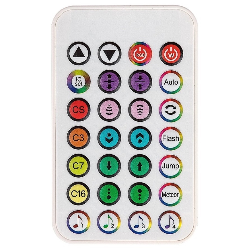 Rabalux - Σετ 2x Ρυθμιζόμενα Επιτραπέζια Φωτιστικά LED RGB PACO LED/5W/5V με τηλεχειριστήριο