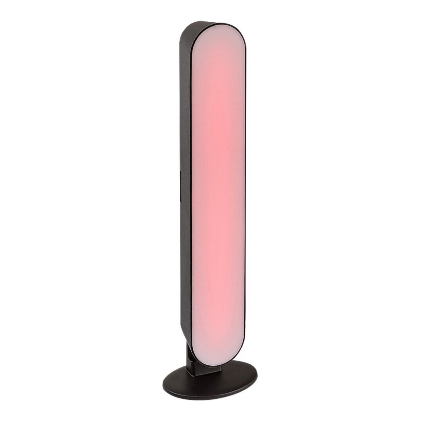 Rabalux - LED RGB Επαναφορτιζόμενη επιτραπέζια λάμπα dimming LED/3W/5V μαύρο + τηλεχειριστήριο