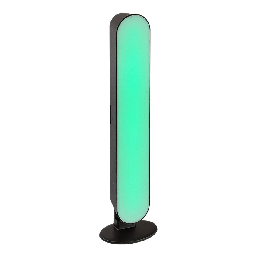 Rabalux - LED RGB Επαναφορτιζόμενη επιτραπέζια λάμπα dimming LED/3W/5V μαύρο + τηλεχειριστήριο
