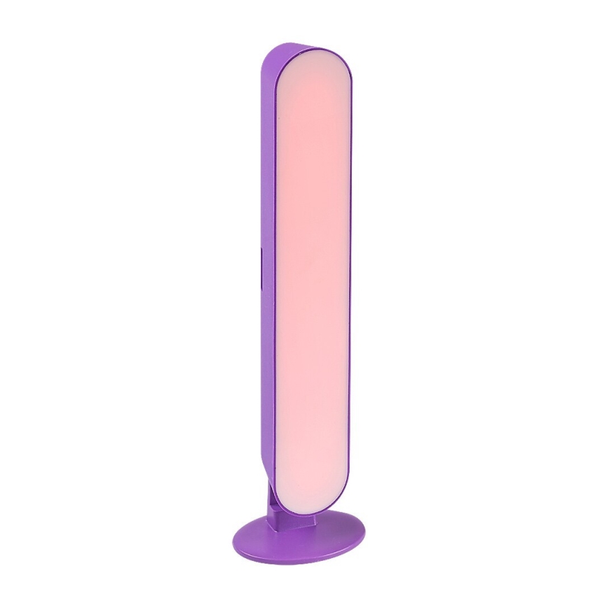 Rabalux - Ρυθμιζόμενο επιτραπέζιο φωτιστικό LED RGB LED/3W/5V μωβ + τηλεχειριστήριο