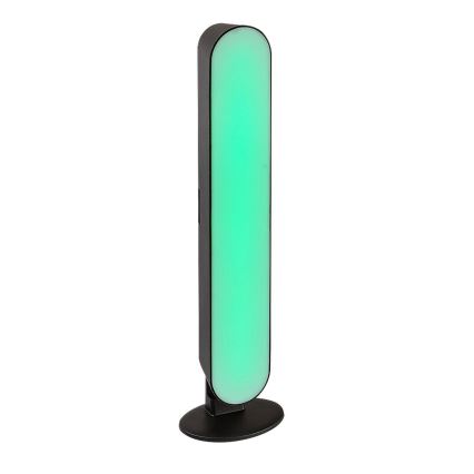Rabalux - Ρυθμιζόμενο επιτραπέζιο φωτιστικό LED RGB LED/3W/5V μαύρο με τηλεχειριστήριο