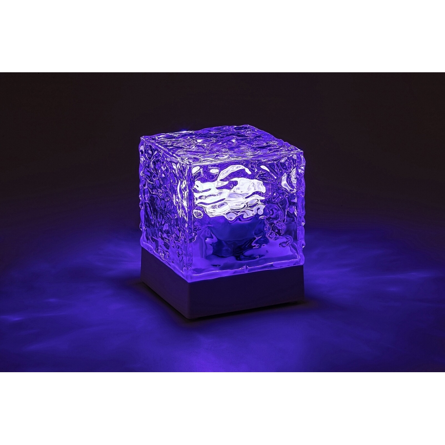 Rabalux - LED RGB Dimmable επαναφορτιζόμενο επιτραπέζιο φωτιστικό	 LED/1W/5V/3xAA + τηλεχειριστήριο