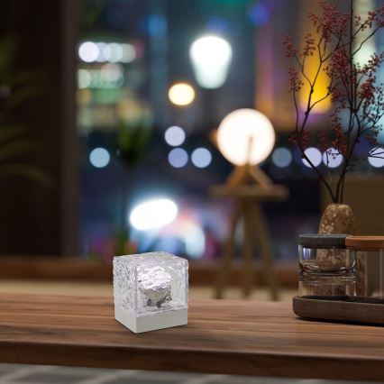 Rabalux - LED RGB Dimmable επαναφορτιζόμενο επιτραπέζιο φωτιστικό	 LED/1W/5V + τηλεχειριστήριο