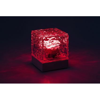 Rabalux - LED RGB Dimmable επαναφορτιζόμενο επιτραπέζιο φωτιστικό	 LED/1W/5V + τηλεχειριστήριο