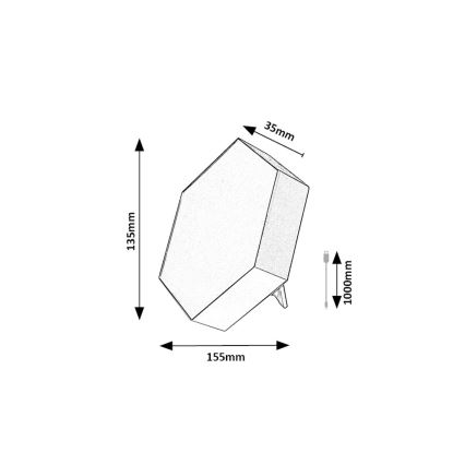 Rabalux - LED RGB Eπιτραπέζιο φωτιστικό  LED/1W/5V/3xAA + τηλεχειριστήριο