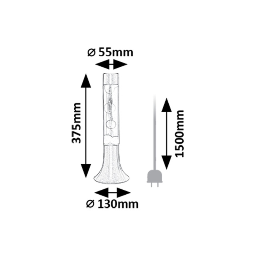 Rabalux - LED Φωτιστικό λάβας LED/25W/230V