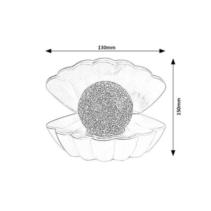 Rabalux - LED RGB Διακοσμητικό φωτιστικό LED/0,8W/3xAAA