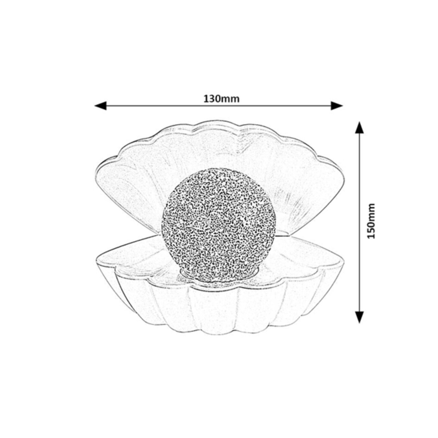 Rabalux - LED RGB Διακοσμητικό φωτιστικό LED/0,8W/3xAAA