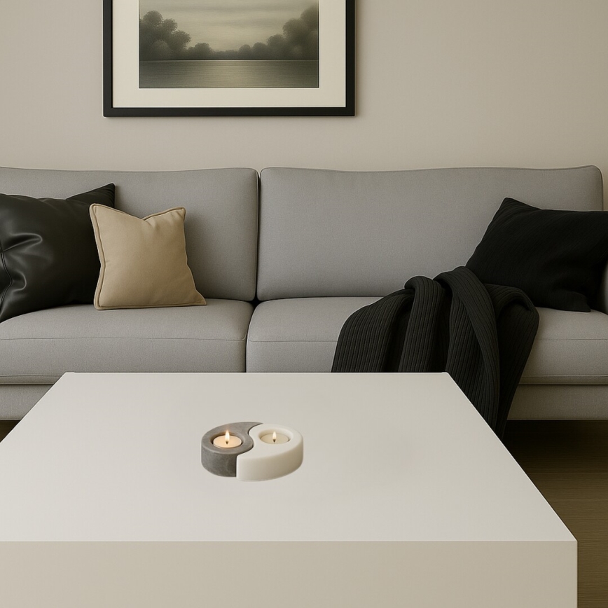 Rabalux - Λάμπα αλατιού - κηροπήγιο γκρι/λευκό