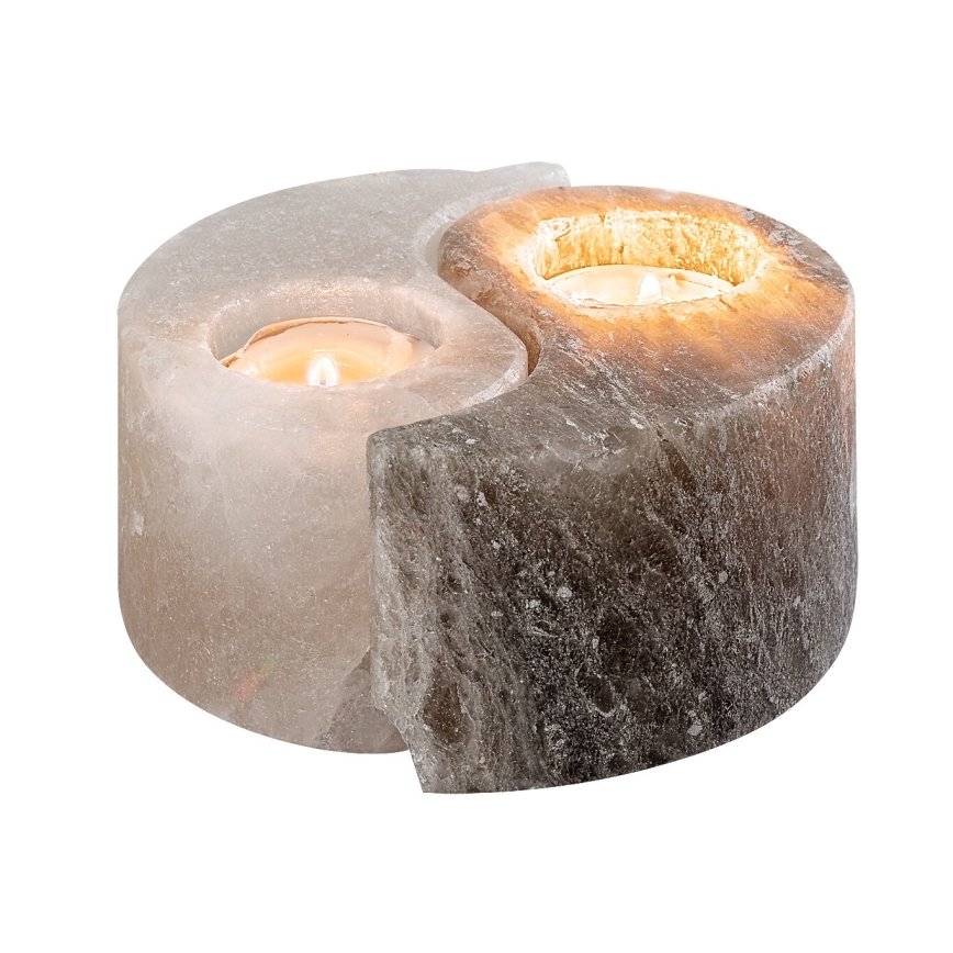 Rabalux - Λάμπα αλατιού - κηροπήγιο γκρι/λευκό