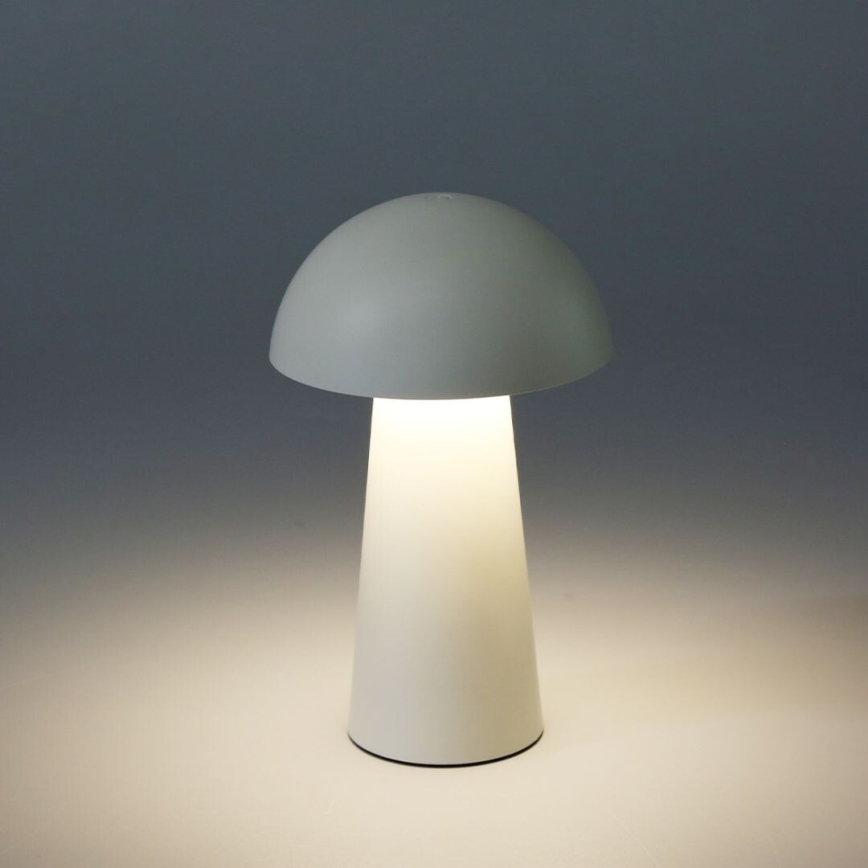 Rabalux - LED Επαναφορτιζόμενη εξωτερική λάμπα αφής με ρύθμιση φωτεινότητας LED/1,5W/5V IP44 1200 mAh USB λευκή