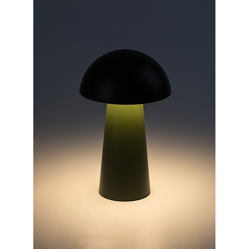 Rabalux - Ρυθμιζόμενη LED λάμπα αφής εξωτερικού χώρου, επαναφορτιζόμενη LED/1,5W/5V IP44 1200 mAh USB πράσινη