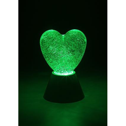 Rabalux - LED RGB Διακοσμητικό φωτιστικό LED/0,8W/3xAA σε σχήμα καρδιάς