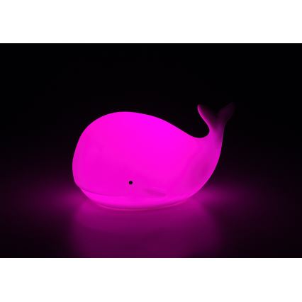 Rabalux - LED RGB Νυχτερινό φωτάκι αφής LED/0,05W/1xCR2032 φάλαινα