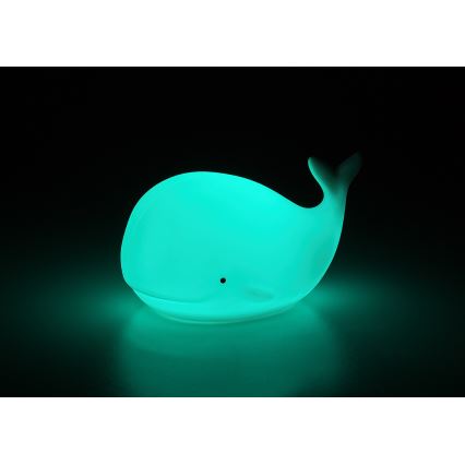 Rabalux - LED RGB Νυχτερινό φωτάκι αφής LED/0,05W/1xCR2032 φάλαινα