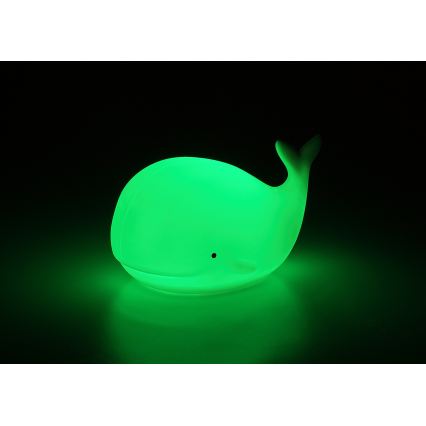 Rabalux - LED RGB Νυχτερινό φωτάκι αφής LED/0,05W/1xCR2032 φάλαινα