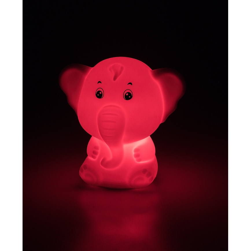 Rabalux - LED RGB Νυχτερινό φωτιστικό αφής LED/0,05W/1xCR2032 σε σχήμα ελέφαντα
