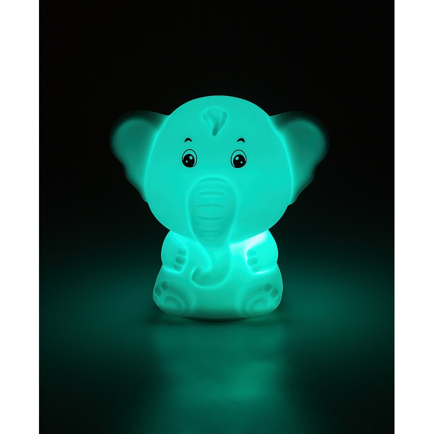 Rabalux - LED RGB Νυχτερινό φωτιστικό αφής LED/0,05W/1xCR2032 σε σχήμα ελέφαντα