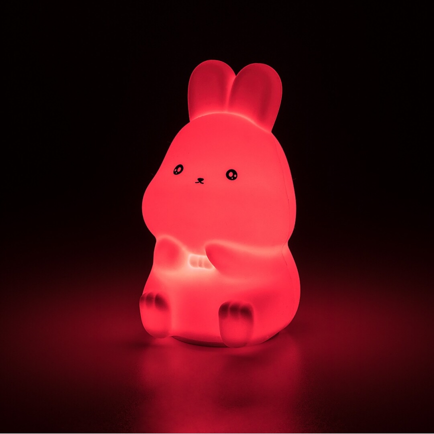 Rabalux - LED RGB νυχτερινό φωτάκι αφής LED/0,05W/1xCR2032 κουνελάκι