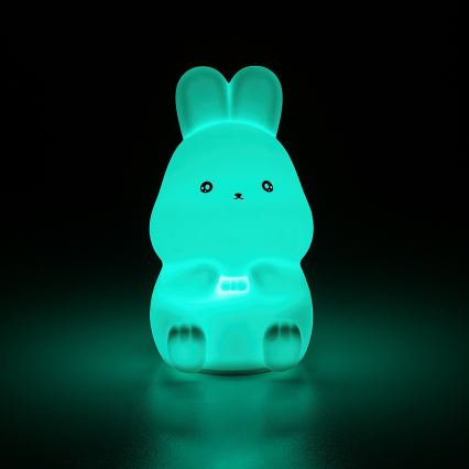 Rabalux - LED RGB νυχτερινό φωτάκι αφής LED/0,05W/1xCR2032 κουνελάκι