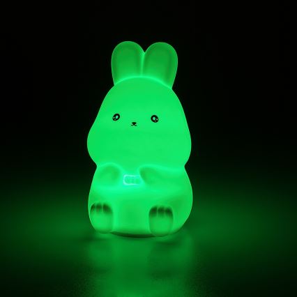 Rabalux - LED RGB νυχτερινό φωτάκι αφής LED/0,05W/1xCR2032 κουνελάκι