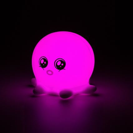 Rabalux - LED RGB νυχτερινό φωτάκι με αισθητήρα αφής LED/0,05W/1xCR2032 χταπόδι