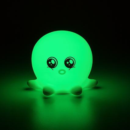 Rabalux - LED RGB νυχτερινό φωτάκι με αισθητήρα αφής LED/0,05W/1xCR2032 χταπόδι