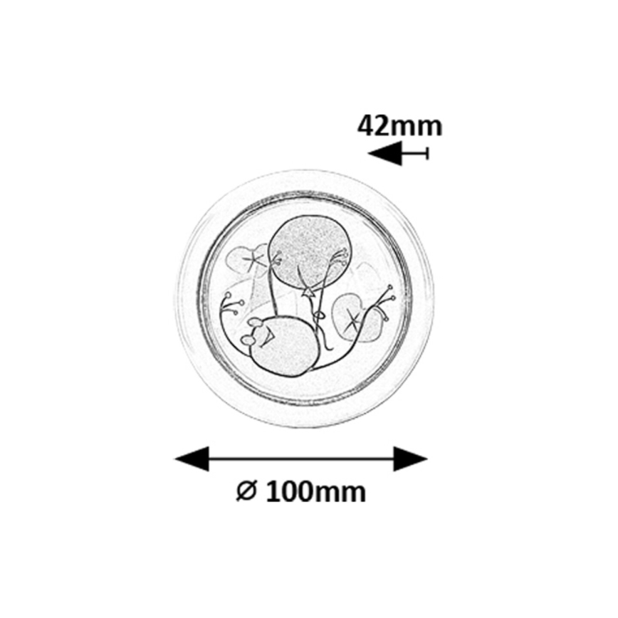 Rabalux - Παιδικό φωτάκι νυκτός LED LED/0,3W/2xAA 6000K